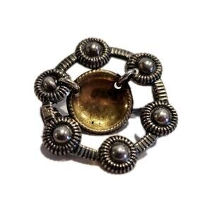 Vintage Sterling Silver Soljie Brooch Pin Bridal Norway Scandinavian Jewelry